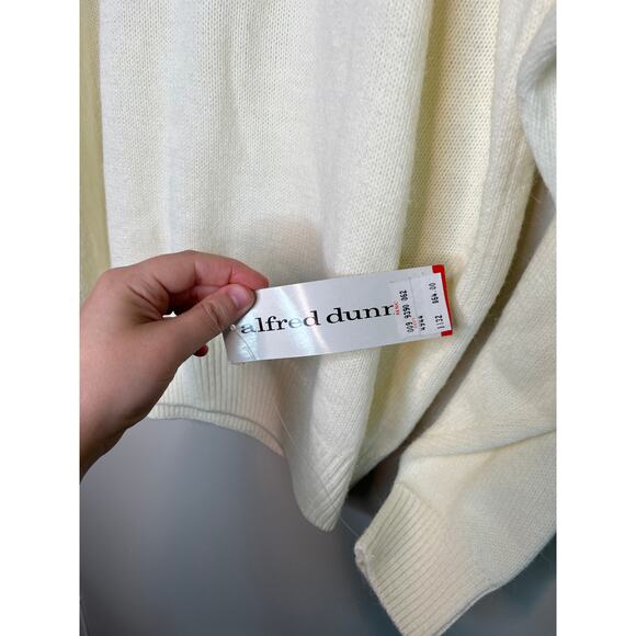 NWT Alfred Dunner Soft Cream Silver Pearl Bows Coquette Kawaii Kei Sweater XL - Picture 3 of 5